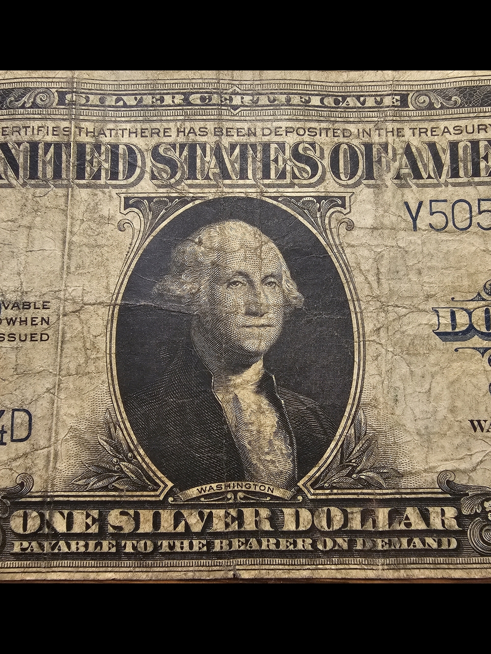 1923 Silver Certificate Banknote, Also Known As The Horse Blanket - Picture 4 of 8